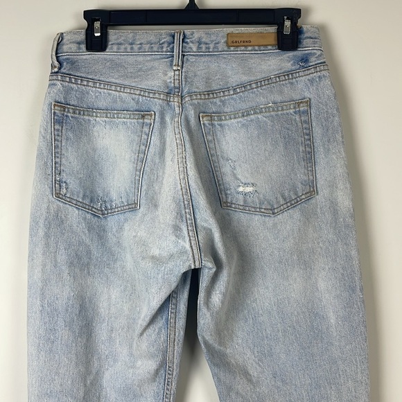 GRLFRND Karolina distressed high-rise slim-leg straight jeans Size 28 - Picture 7 of 13